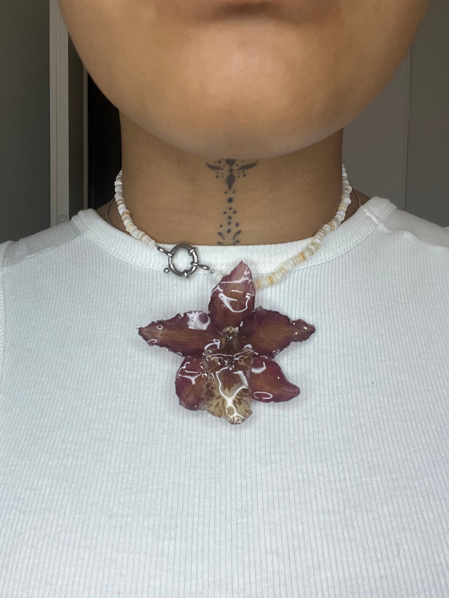 Collier Vanda heishi